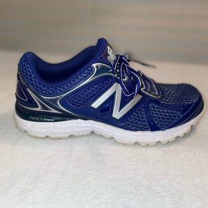 New Balance Blue and Silver Sneakers